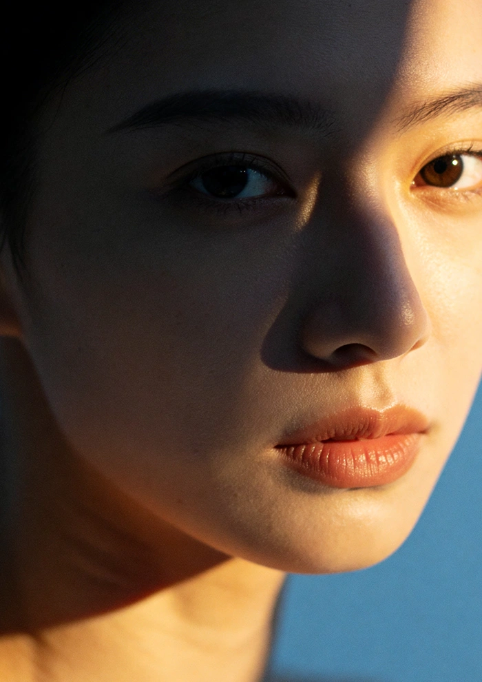 Девушка крупный портрет Девушка крупный портрет фото